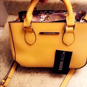 Mustard color Steve Madden Crossover Hand bag